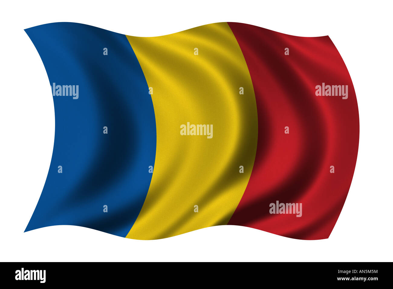 Bandiera della Romania Foto Stock