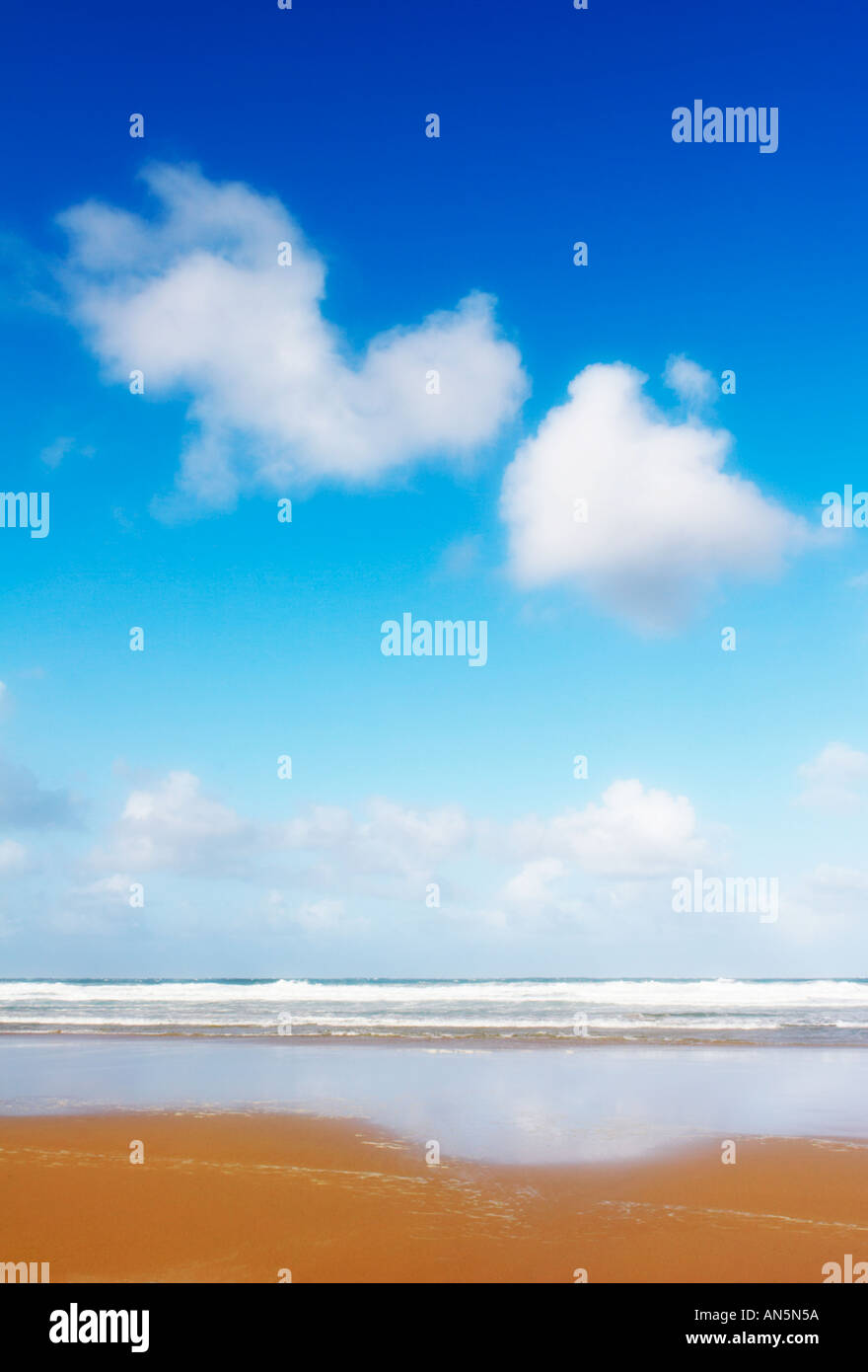 Spiaggia Sky astratto di interfaccia Foto Stock