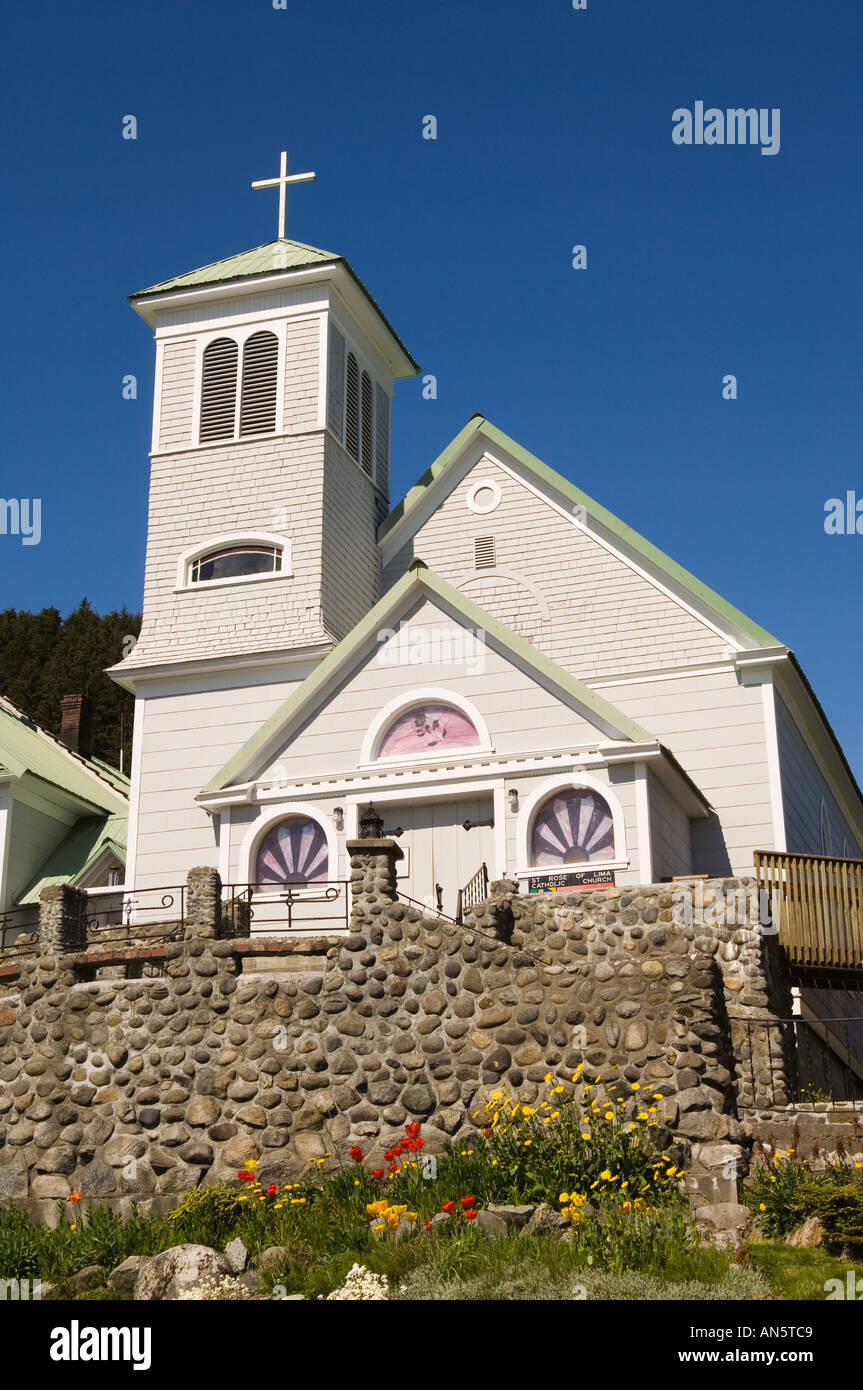 Santa Rosa da Lima chiesa cattolica costruita nel 1879 è la più antica parrocchia cattolica nel sud-est dell Alaska Wrangell Foto Stock