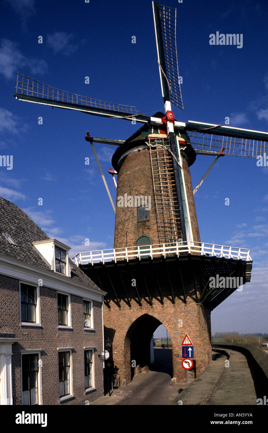Wijk Bij Duurstede Windmill Paesi Bassi Olanda Foto Stock