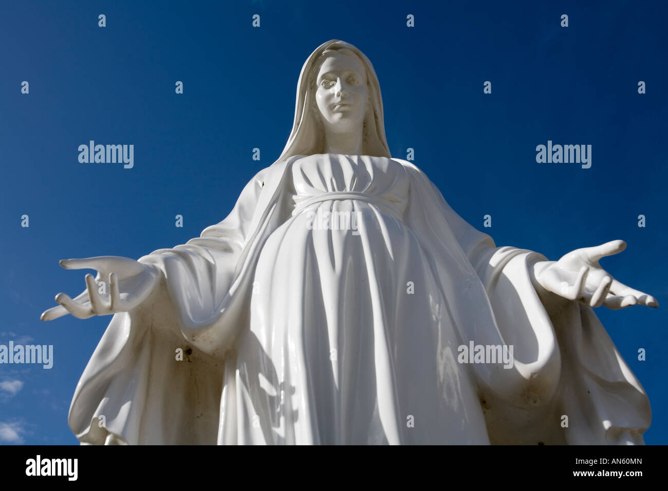 Vergine Maria statua Foto Stock