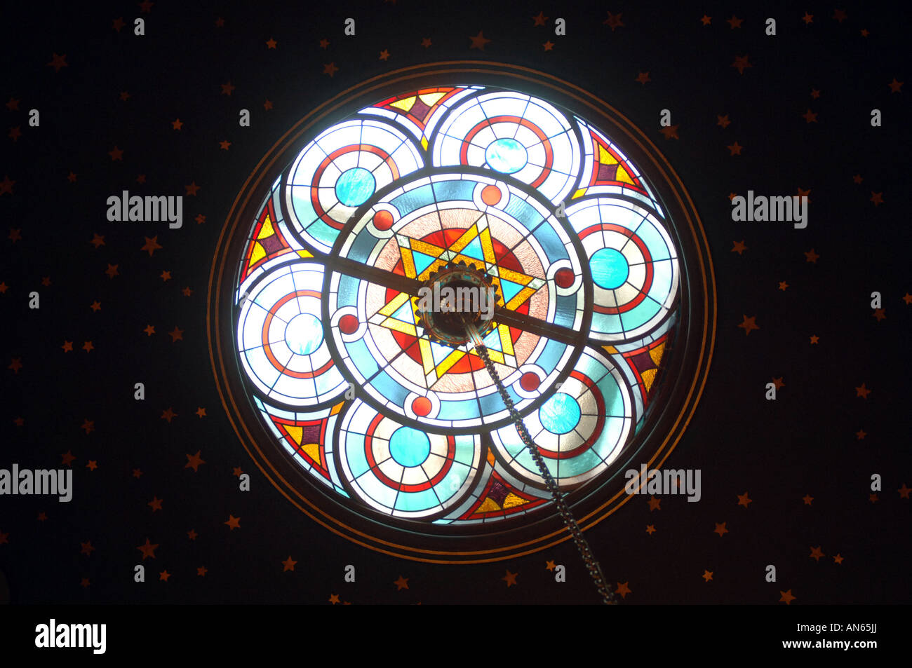 Il recentemente rinnovato Eldridge Street sinagoga nel Lower East Side di New York Foto Stock