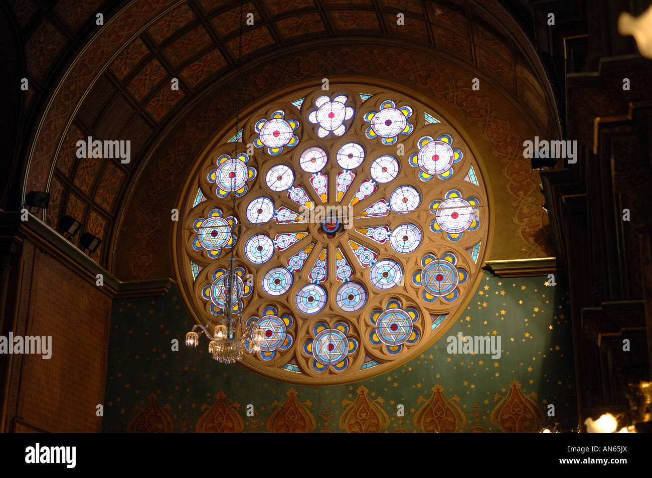 Il recentemente rinnovato Eldridge Street sinagoga nel Lower East Side di New York Foto Stock