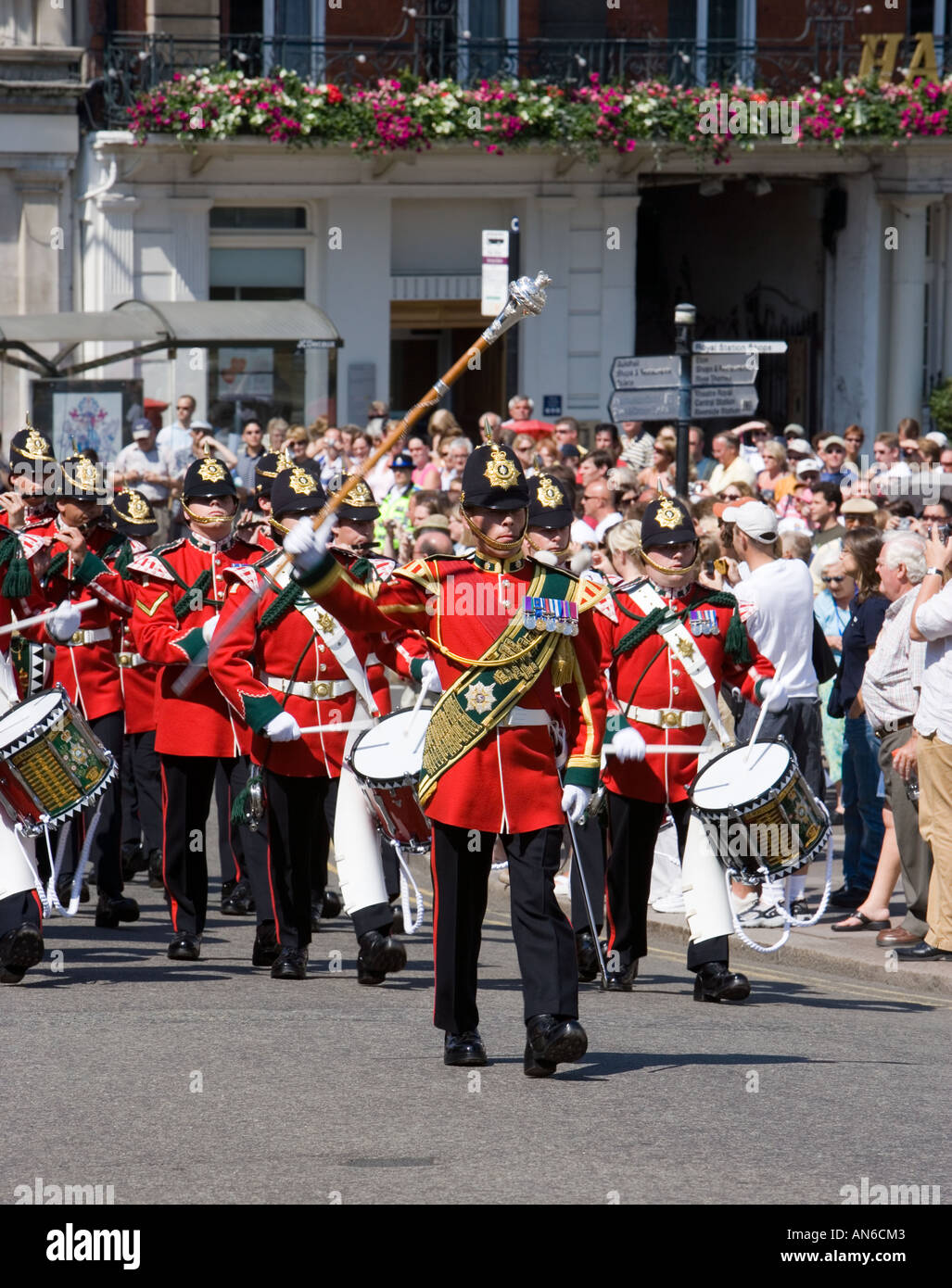 Modifica della guardia al Castello di Windsor Foto Stock