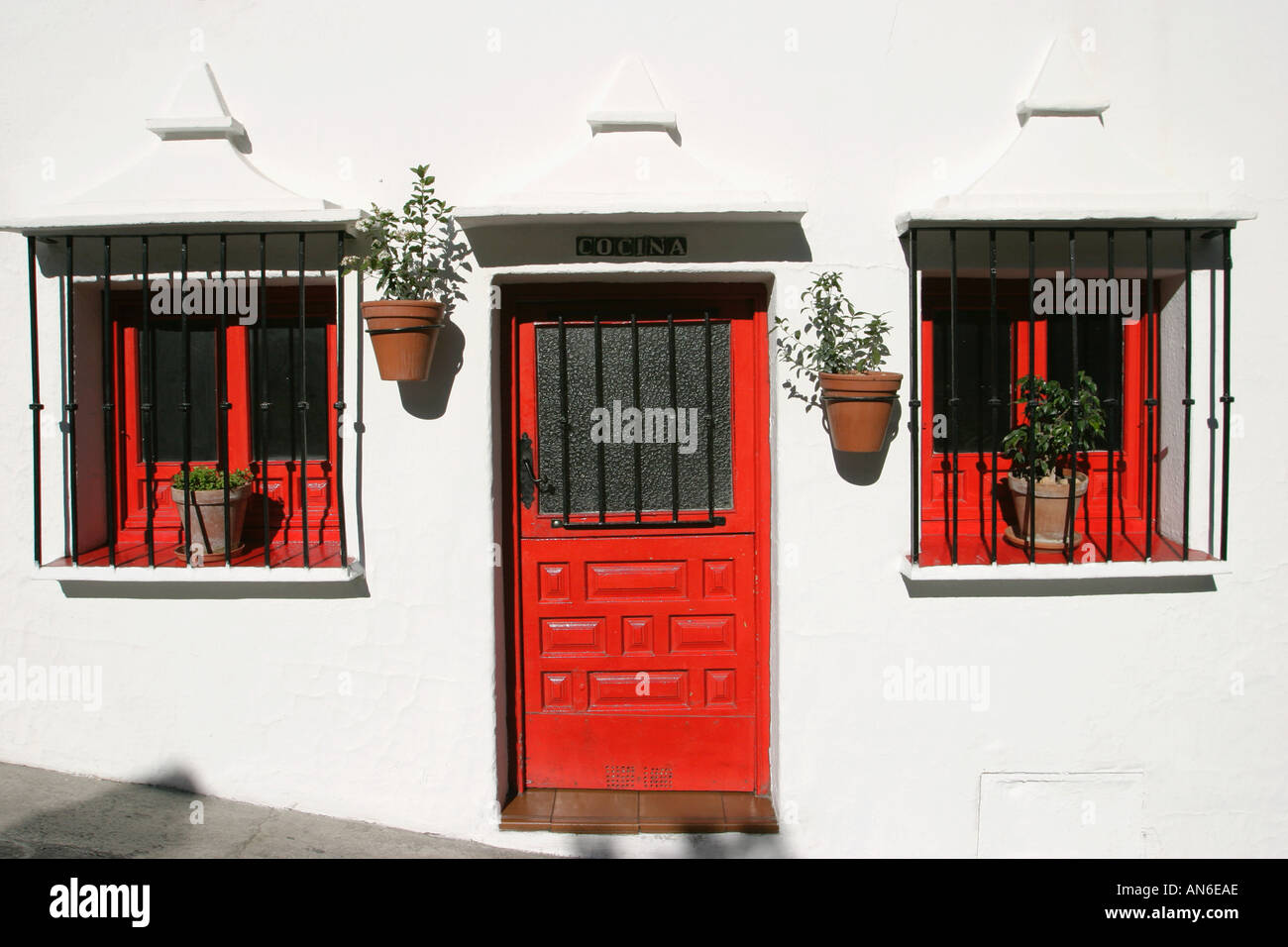 Mijas Costa del Sol Spagna scene di strada Foto Stock