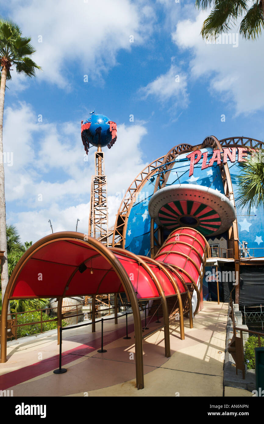 Ingresso al ristorante Planet Hollywood, Pleasure Island, Downtown Disney Marketplace, Lake Buena Vista Orlando, Florida, Stati Uniti d'America Foto Stock