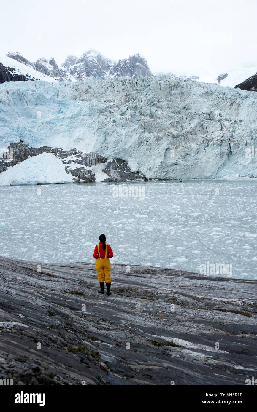 Pia Glacier Patagonia Cile Foto Stock