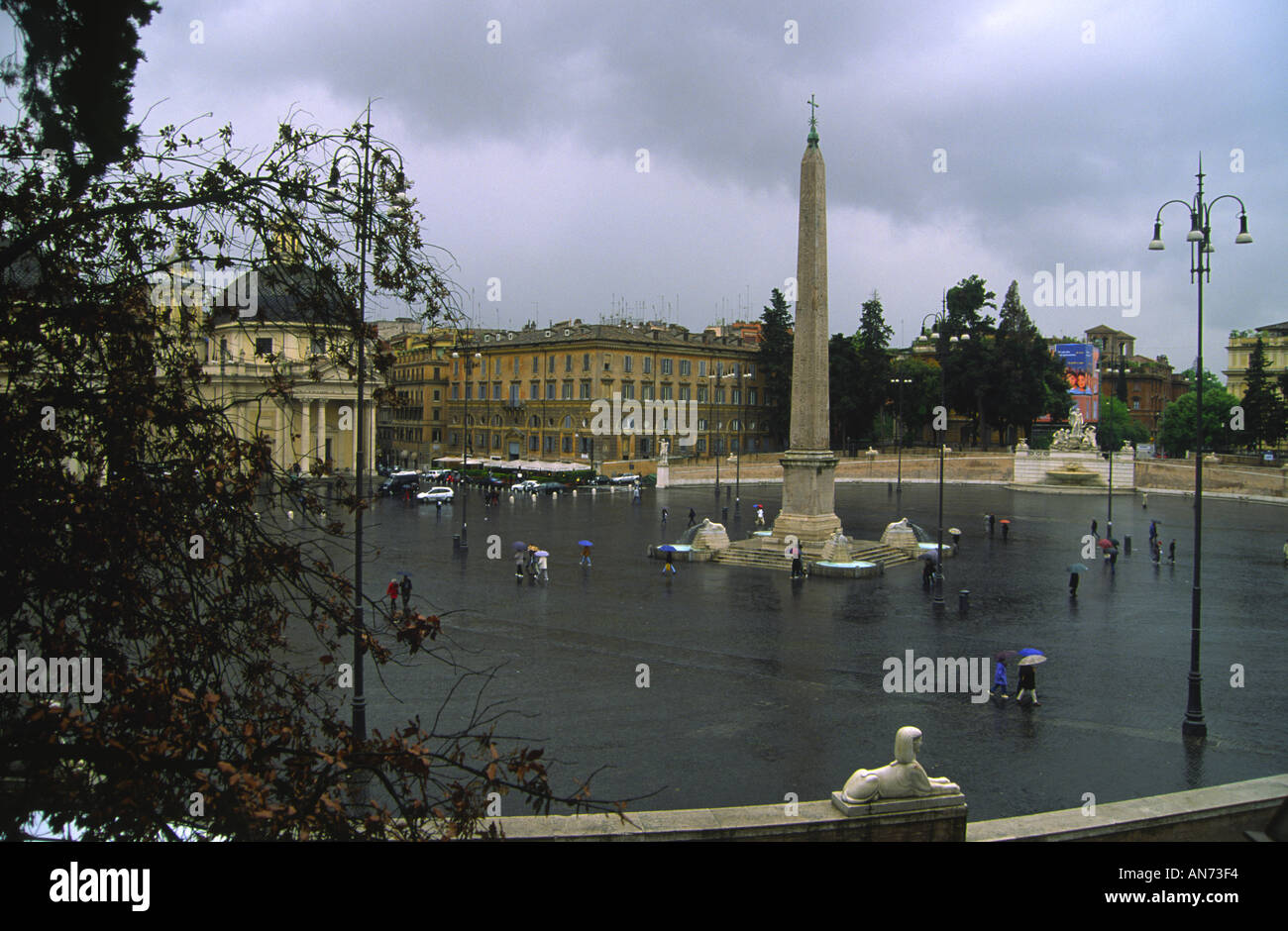 Piazza del Popolo Roma Foto Stock