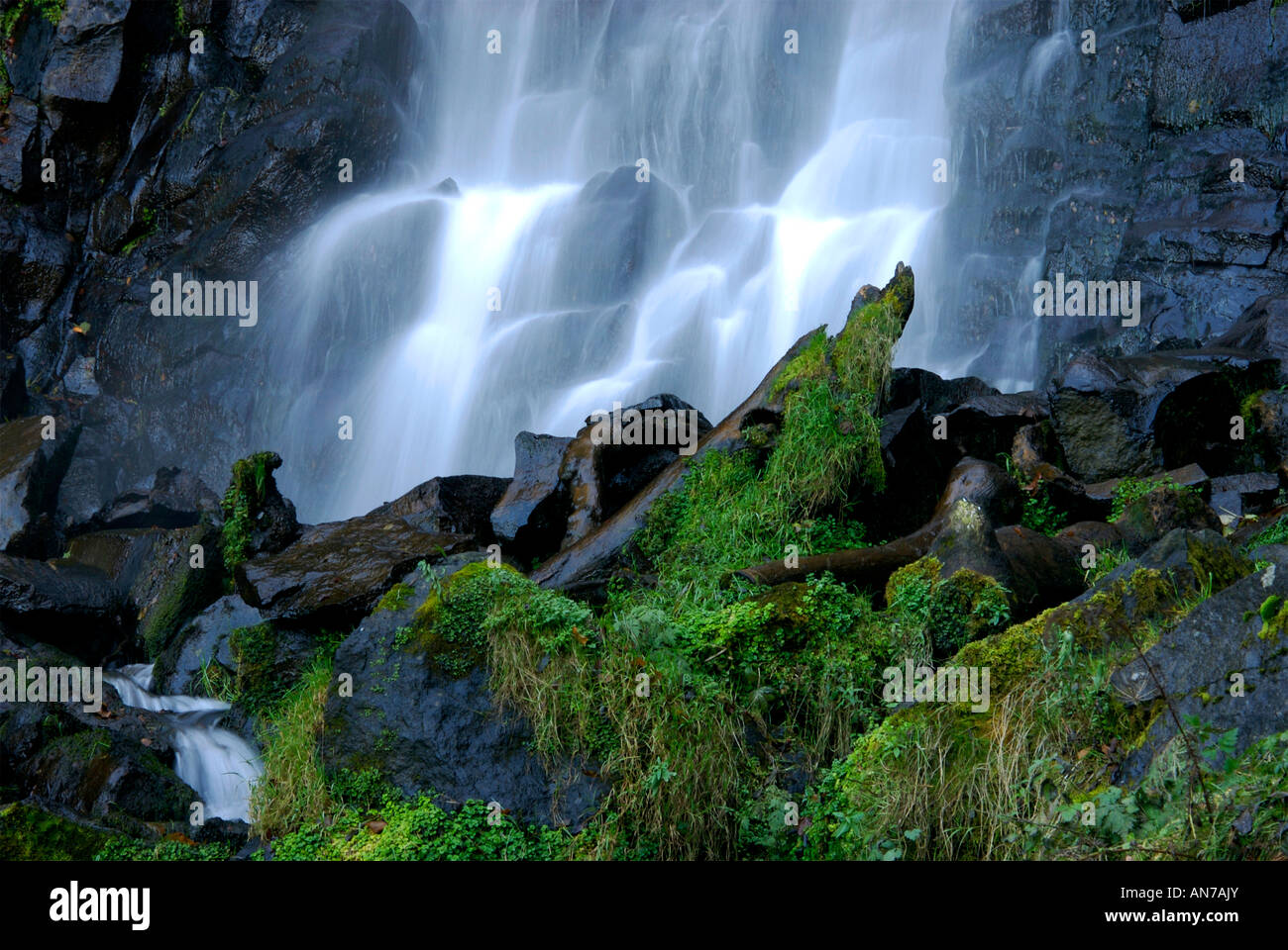 Cascata in Auvergne Francia, Europa Foto Stock