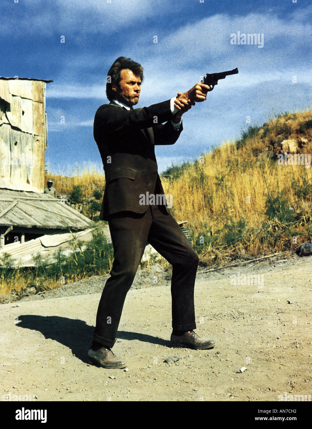 DIRTY HARRY 1971 Warner film con Clint Eastwood Foto Stock