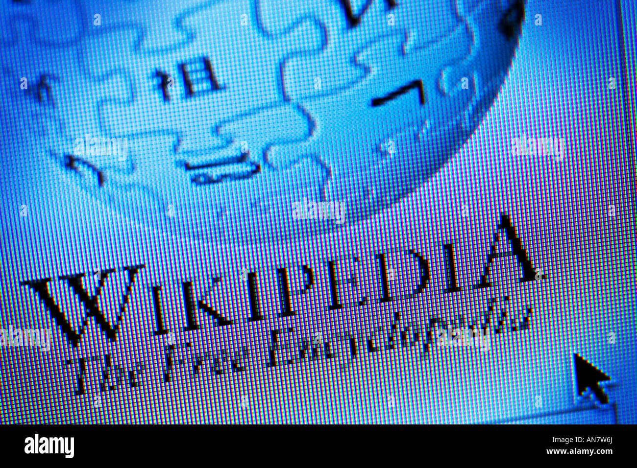Wikipedia encylopedia sito www.wikipedia.org Foto Stock