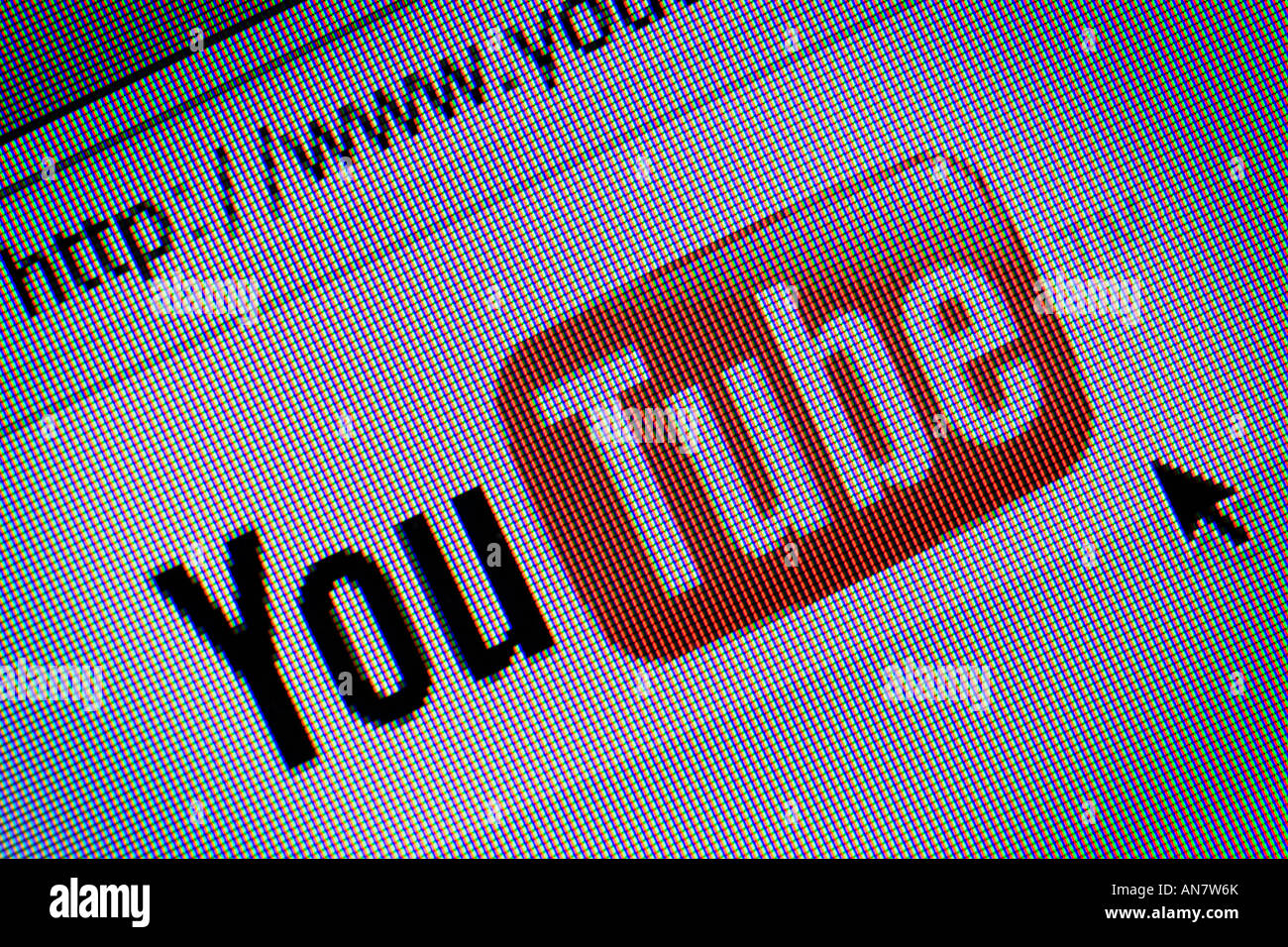 Sito web YouTube www Youtube com Foto Stock