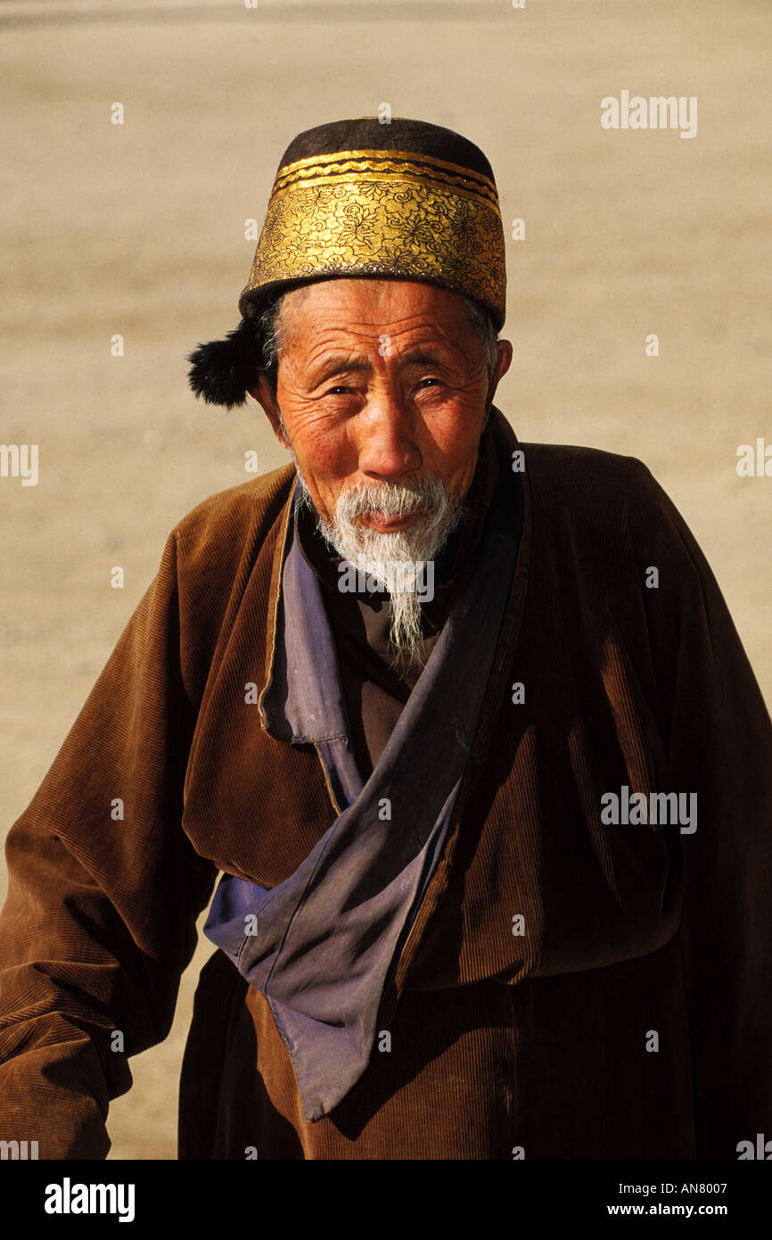 Il Tibet, pellegrino tibetano, Labrang Monastero, Xiahe Foto Stock