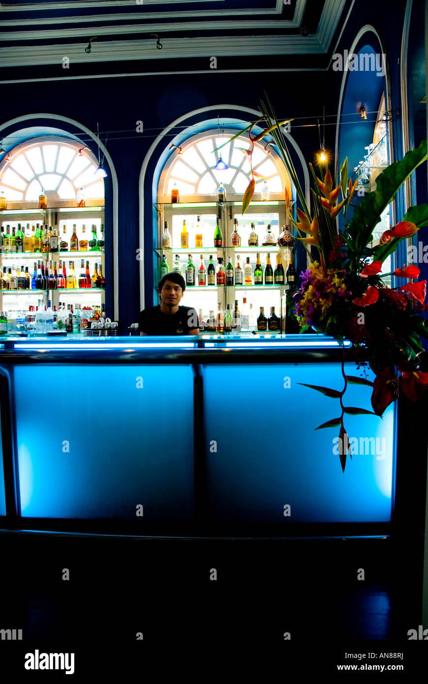 Il ristorante Blue Elephant Thai bar, Bangkok, Thailandia Foto Stock