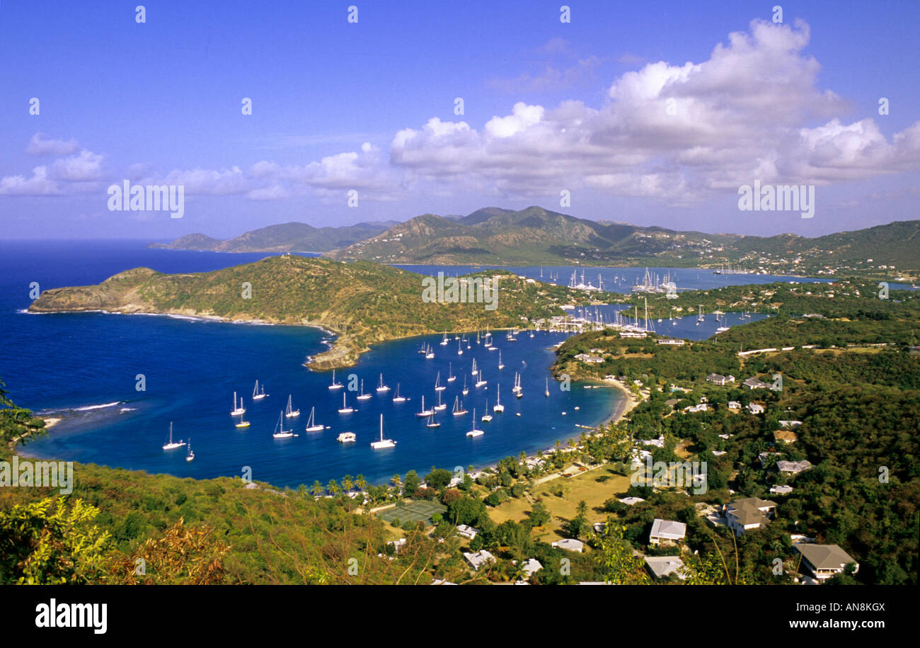 English Harbour Antigua Foto Stock