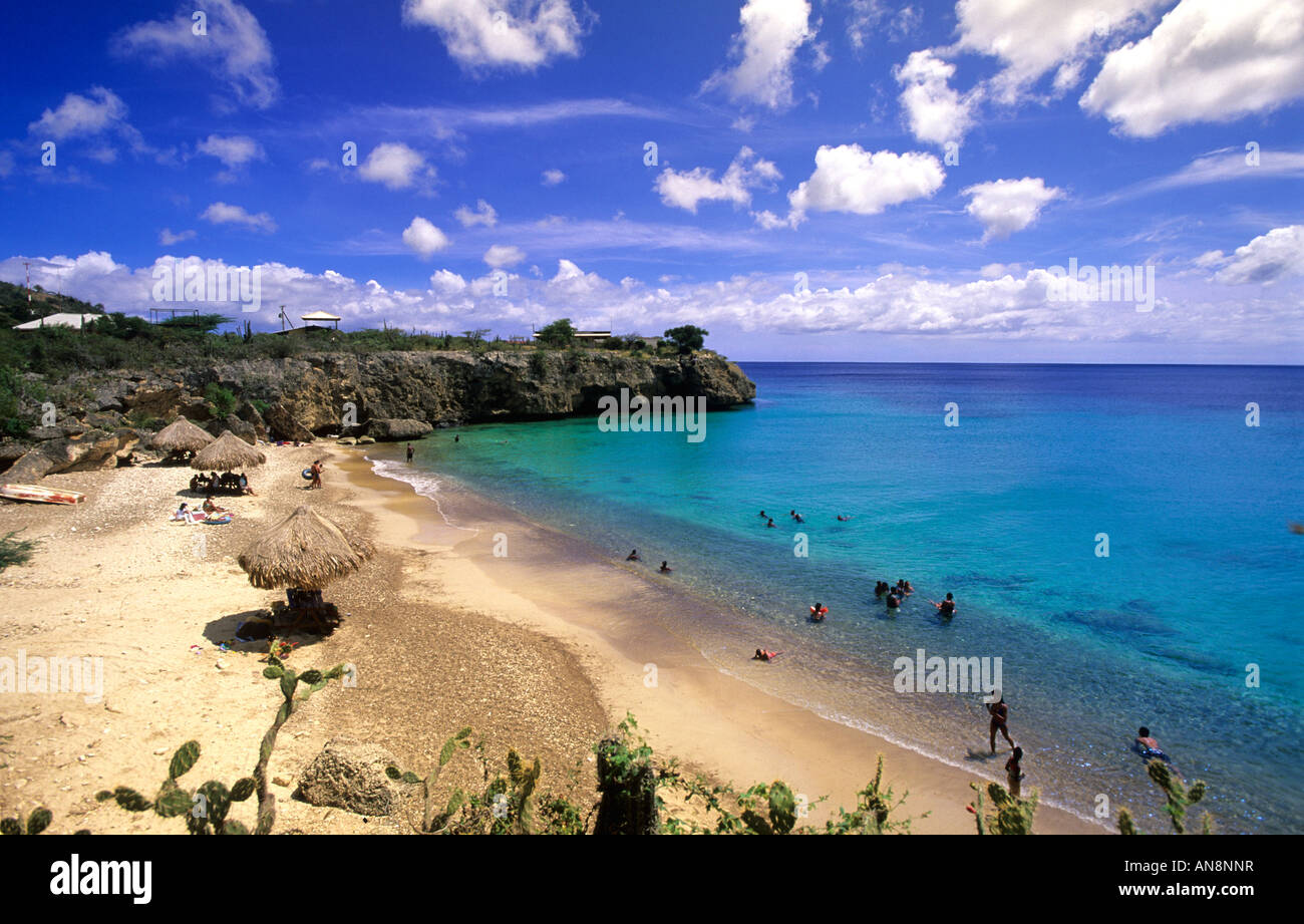 Kleine Knip Beach Curaçao Antille olandesi Foto Stock