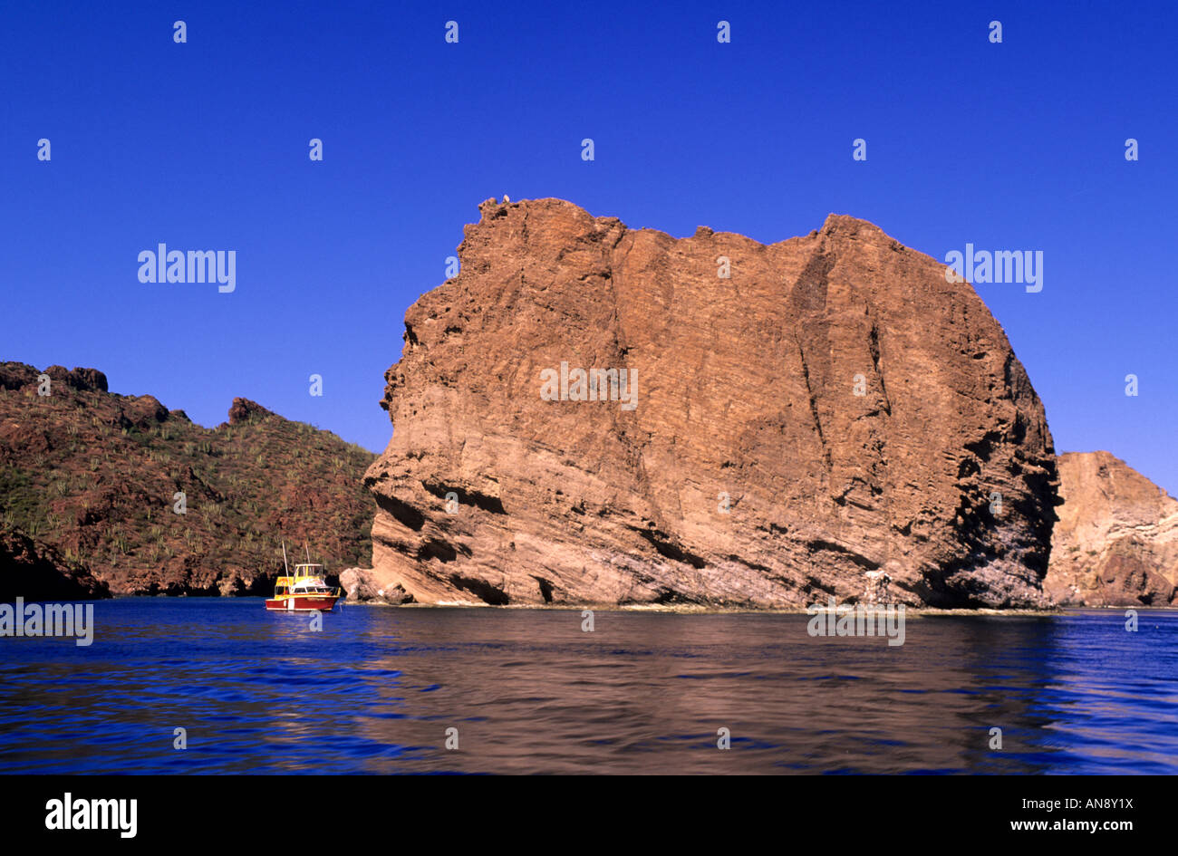 Costa intorno a San Carlos, Mare di Cortez, Baja California, Messico Foto Stock