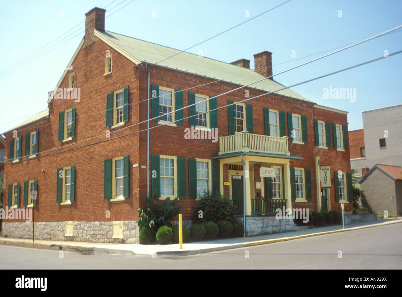 Historic Belle Boyd House, Martinsburg, Shenandoah Valley, West Virginia, USA Foto Stock