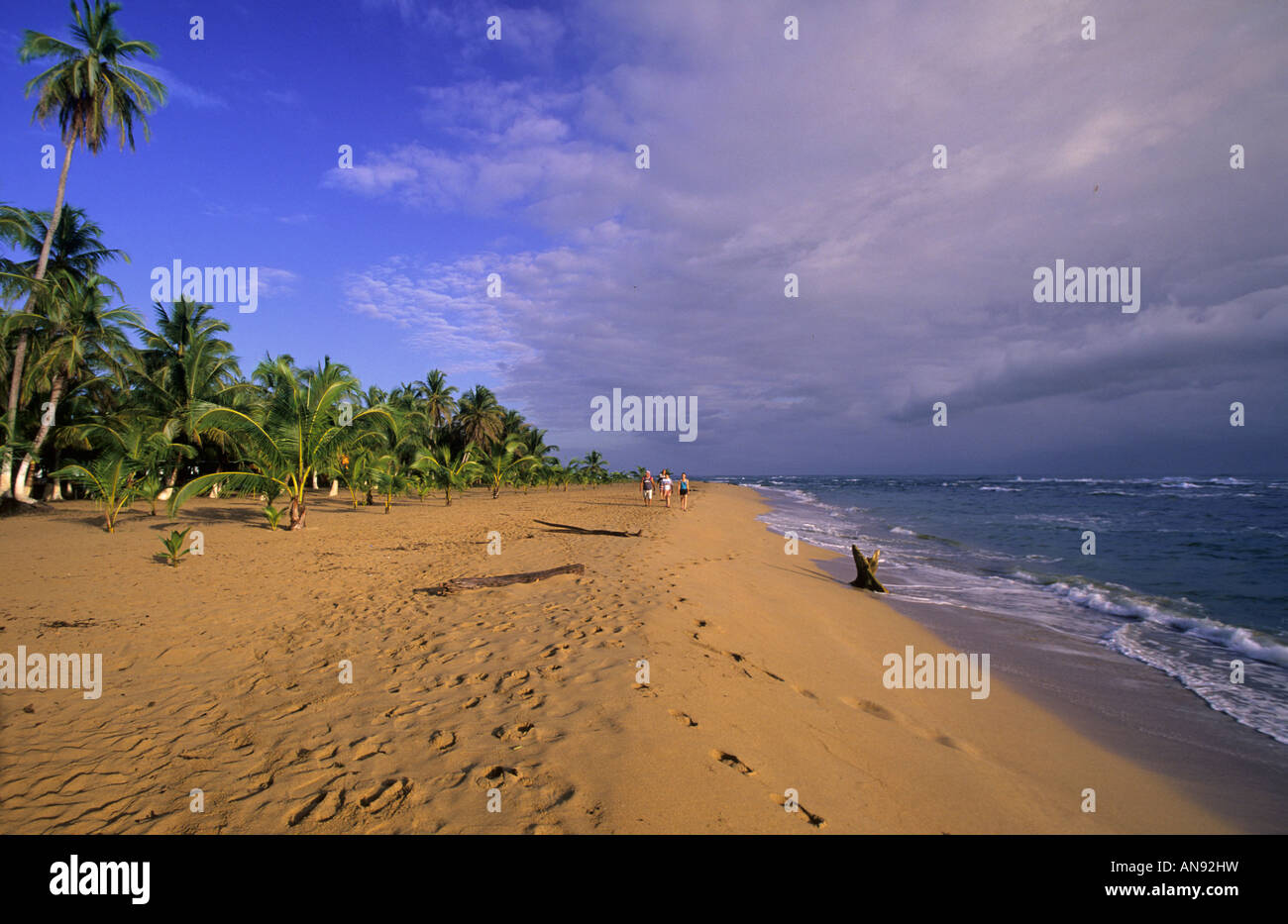 Caribbean Playa Chiquita, spiaggia costa rica Foto Stock