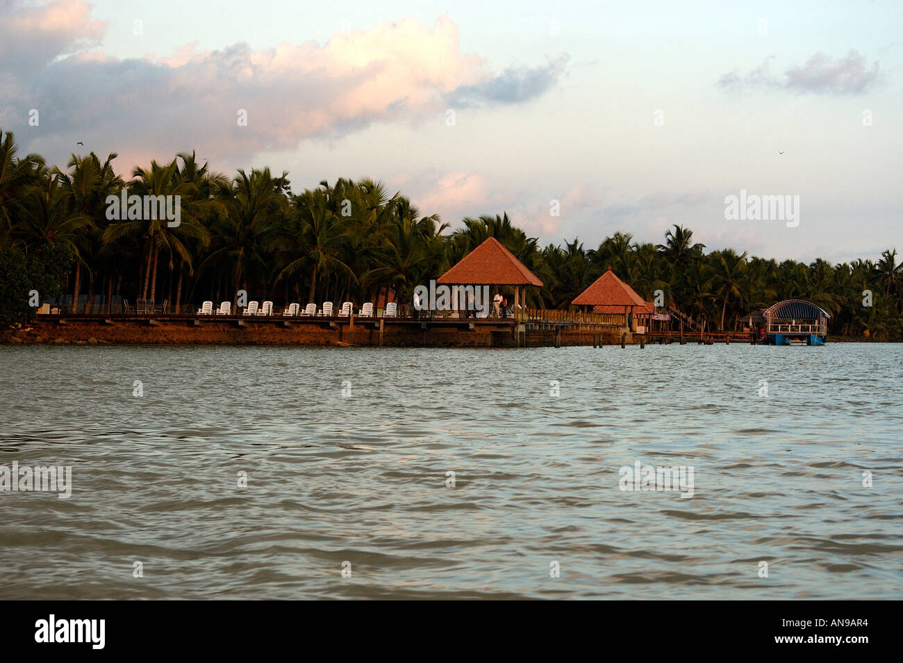 BACKWATERS DI POOVAR, Sud Kerala, TRIVANDRUM DIST Foto Stock