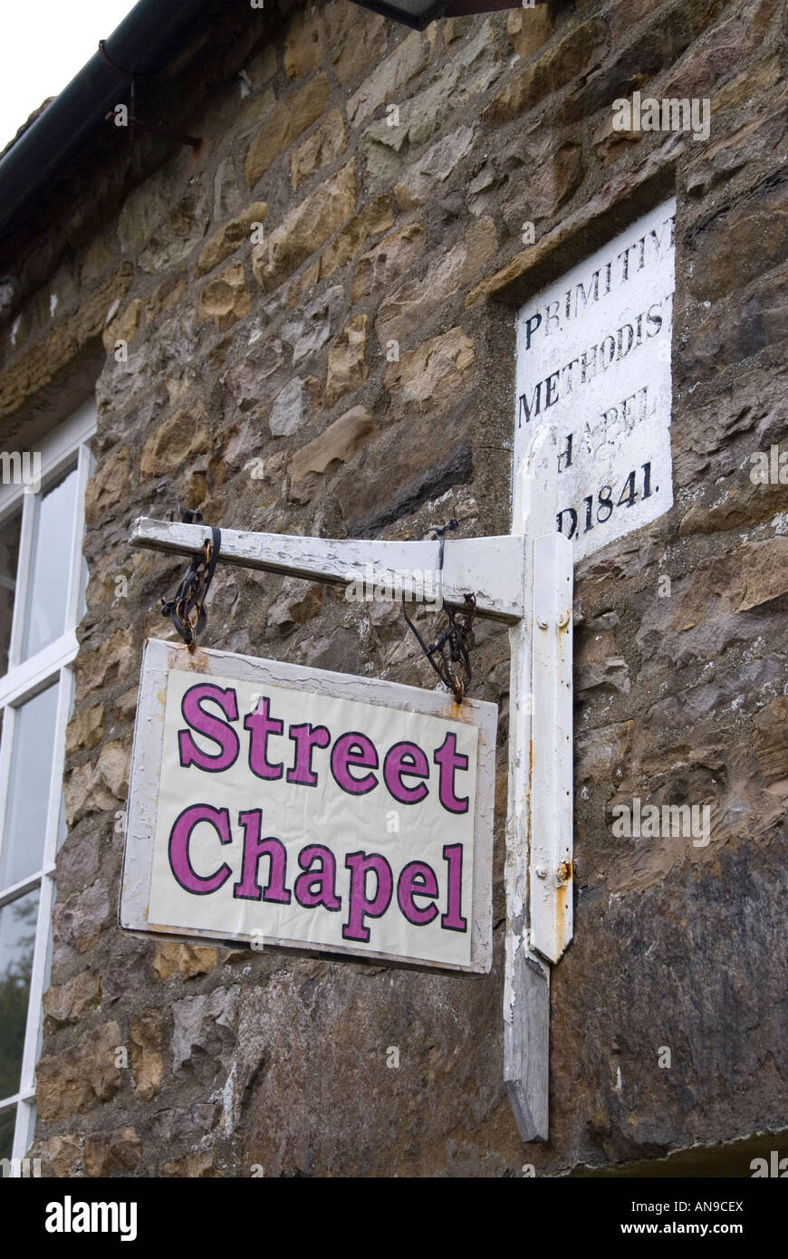 Metodista primitiva cappella di strada Garsdale Yorkshire Dales National Park Cumbria Inghilterra England Foto Stock