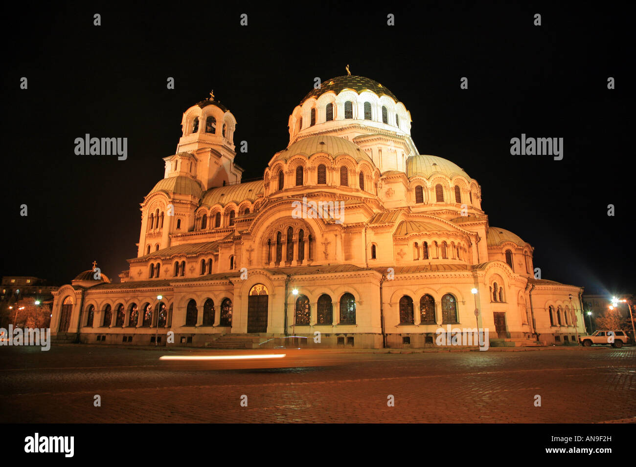 Aleksander Nevski Memorial Church in Sofia Bulgaria Foto Stock