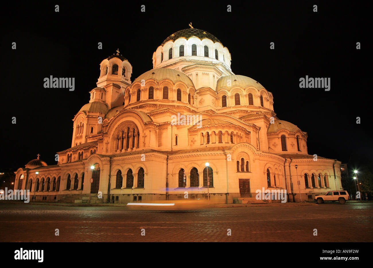 Aleksander Nevski Memorial Church in Sofia Bulgaria Foto Stock