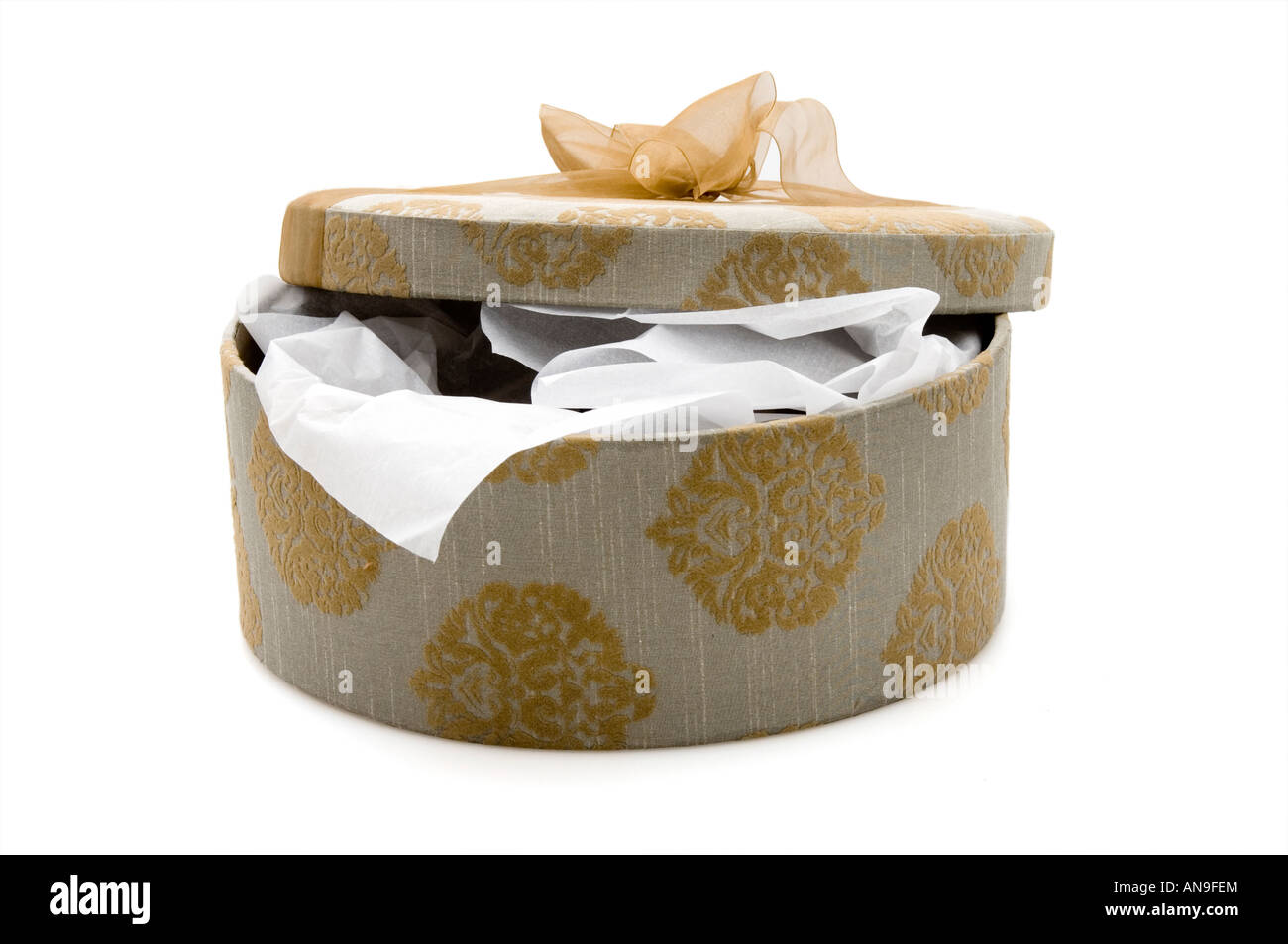 Cappelliera con coperchio aperto Foto Stock