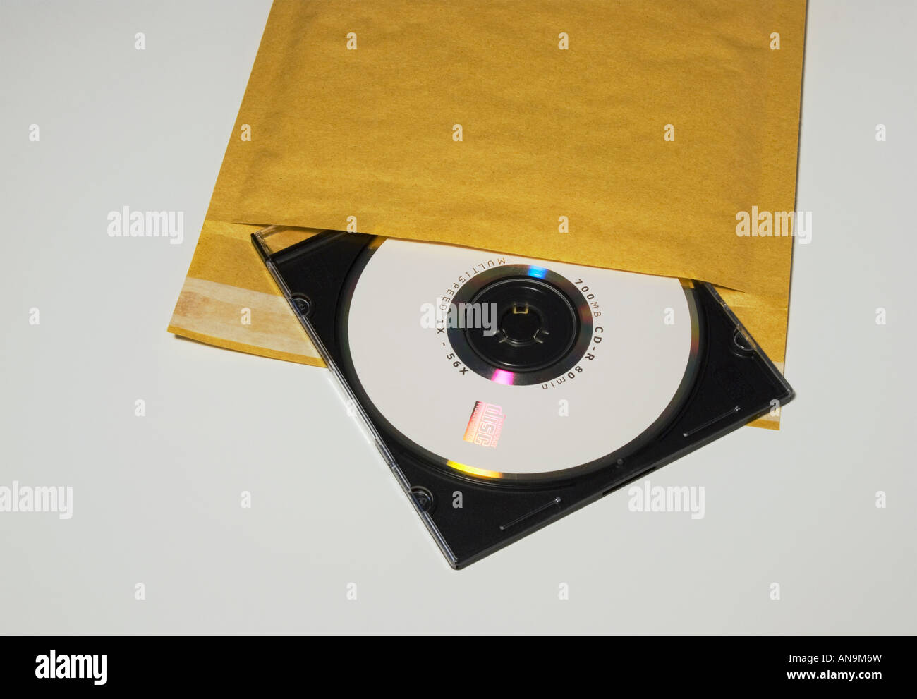 Cd nell'aircap mail caso Foto Stock