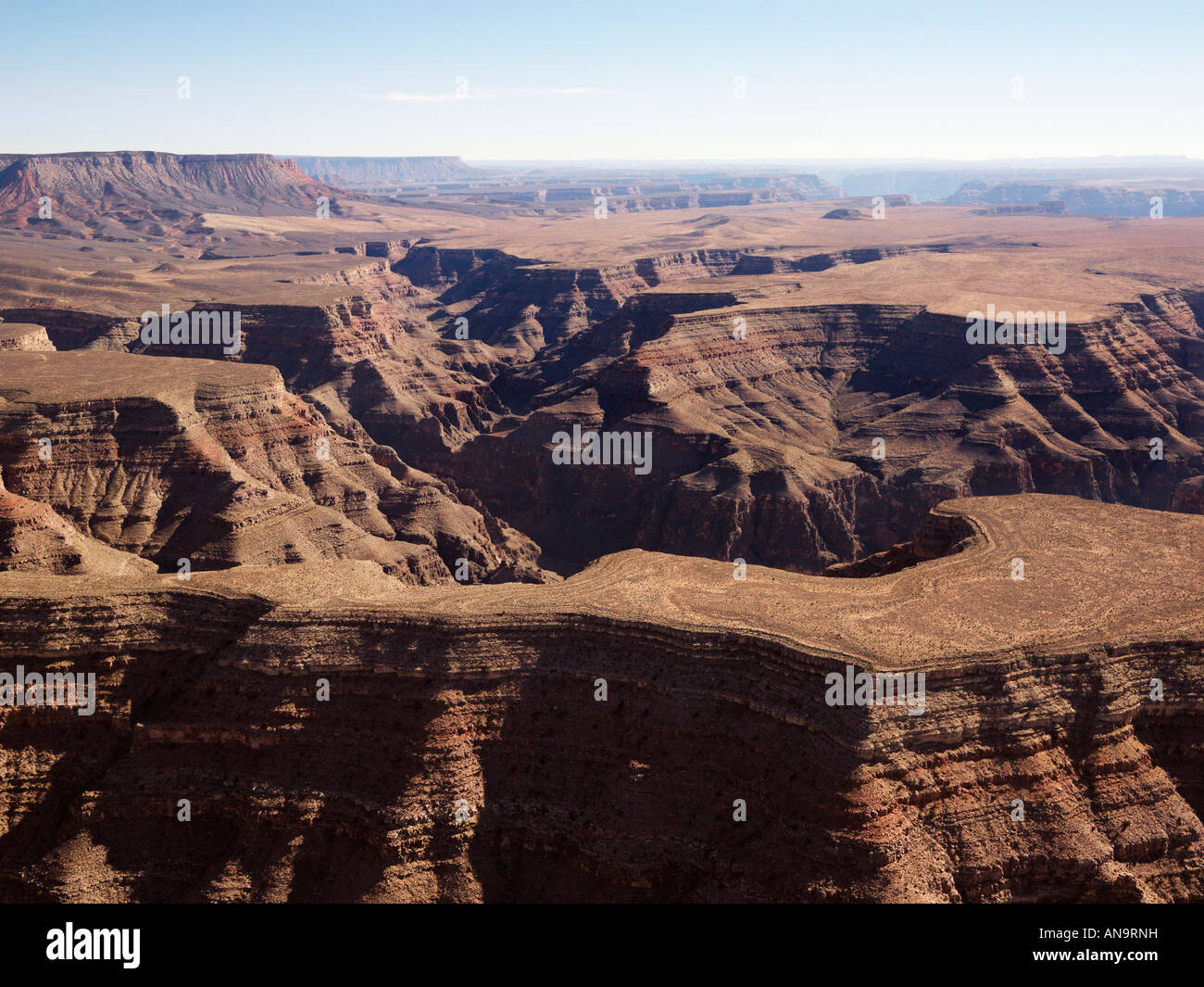 Vista aerea del Parco Nazionale del Grand Canyon in Arizona USA Foto Stock