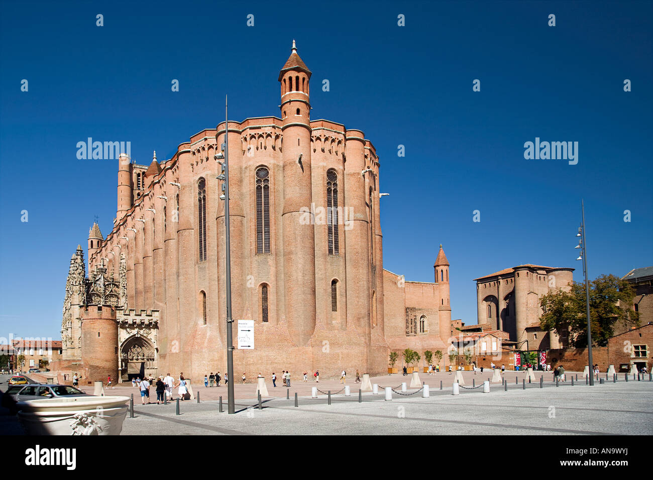 La cattedrale di Sainte Cecile, Albi, Francia Foto Stock