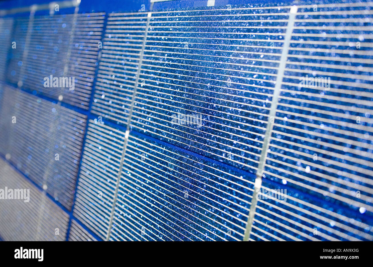 Pannelli solari fotovoltaici Foto Stock