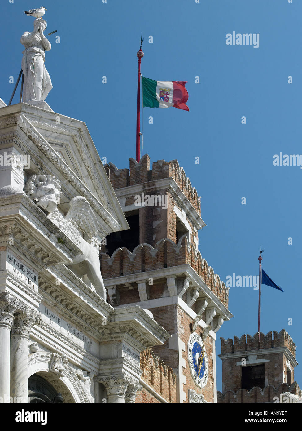Il gateway Arsenale di Venezia, Italia Foto Stock
