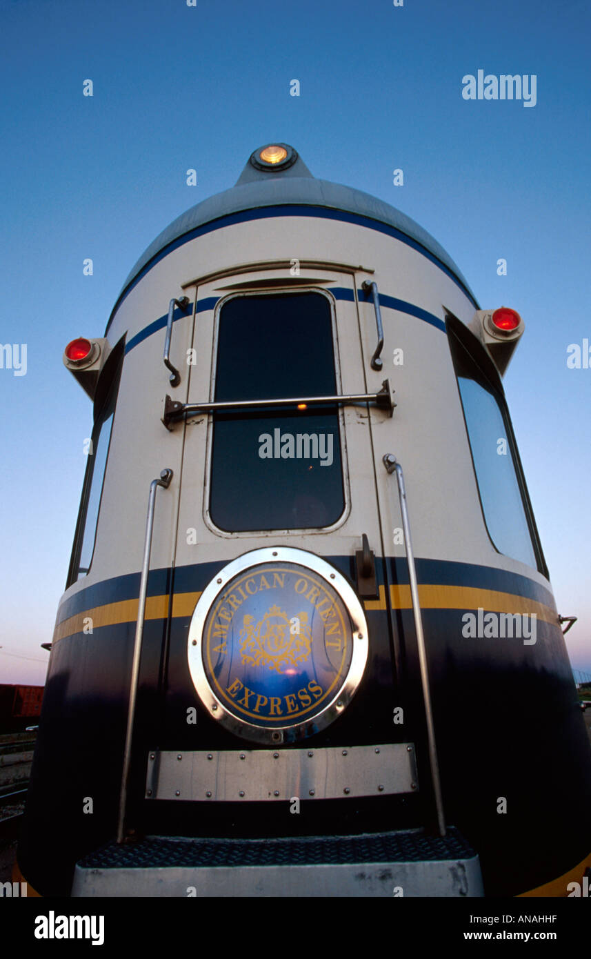 Canada,Canada,Nord America Saskatchewan,Saskatoon,American Orient Express,treno,ferrovia,ferrovia,trasporto,macchina da pranzo,Canada047 Foto Stock