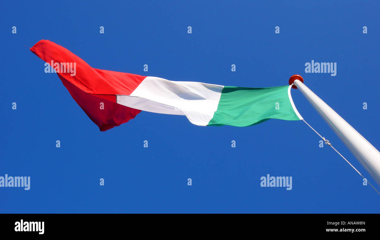 Bandiera italiana Foto Stock
