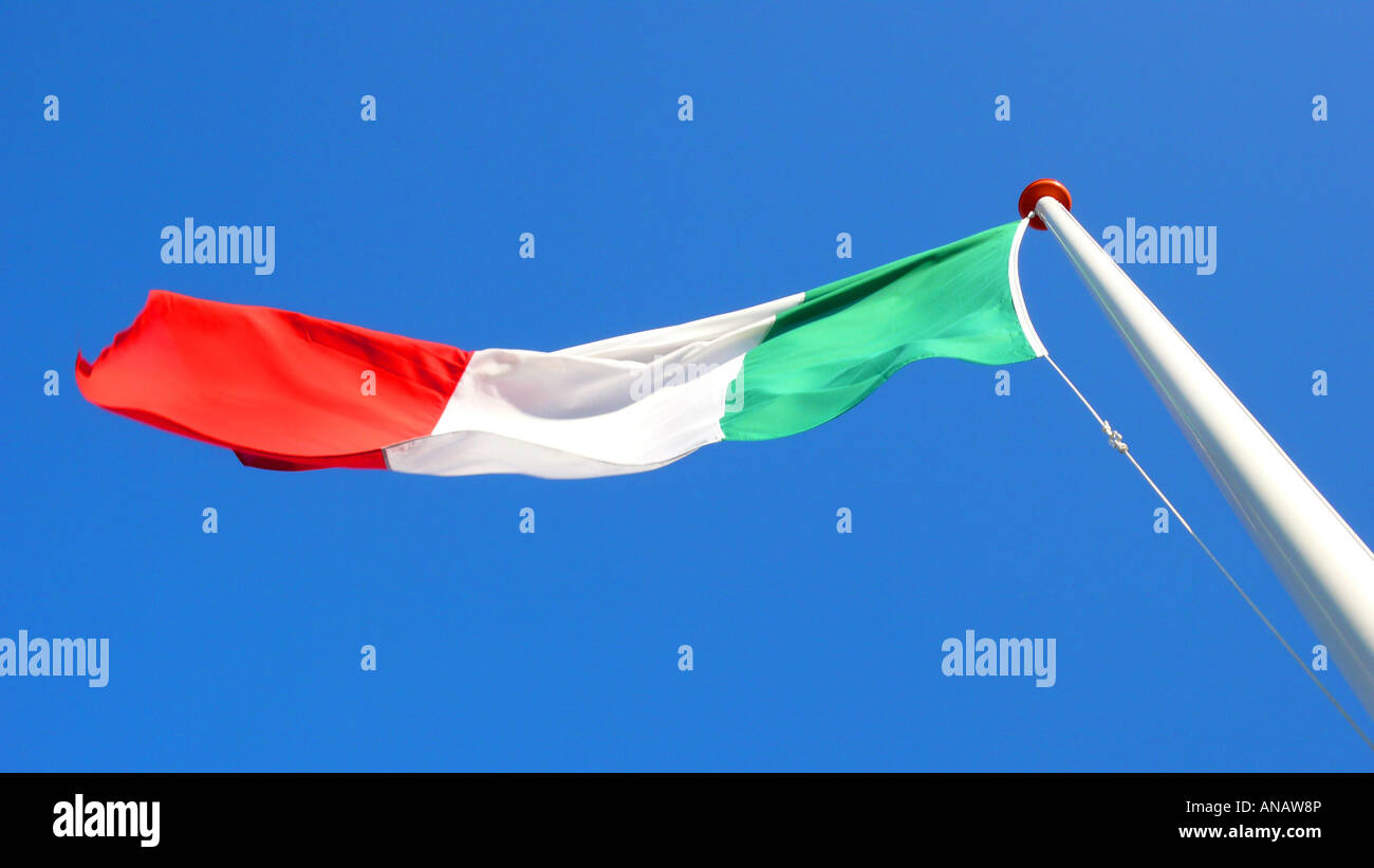 Bandiera italiana Foto Stock