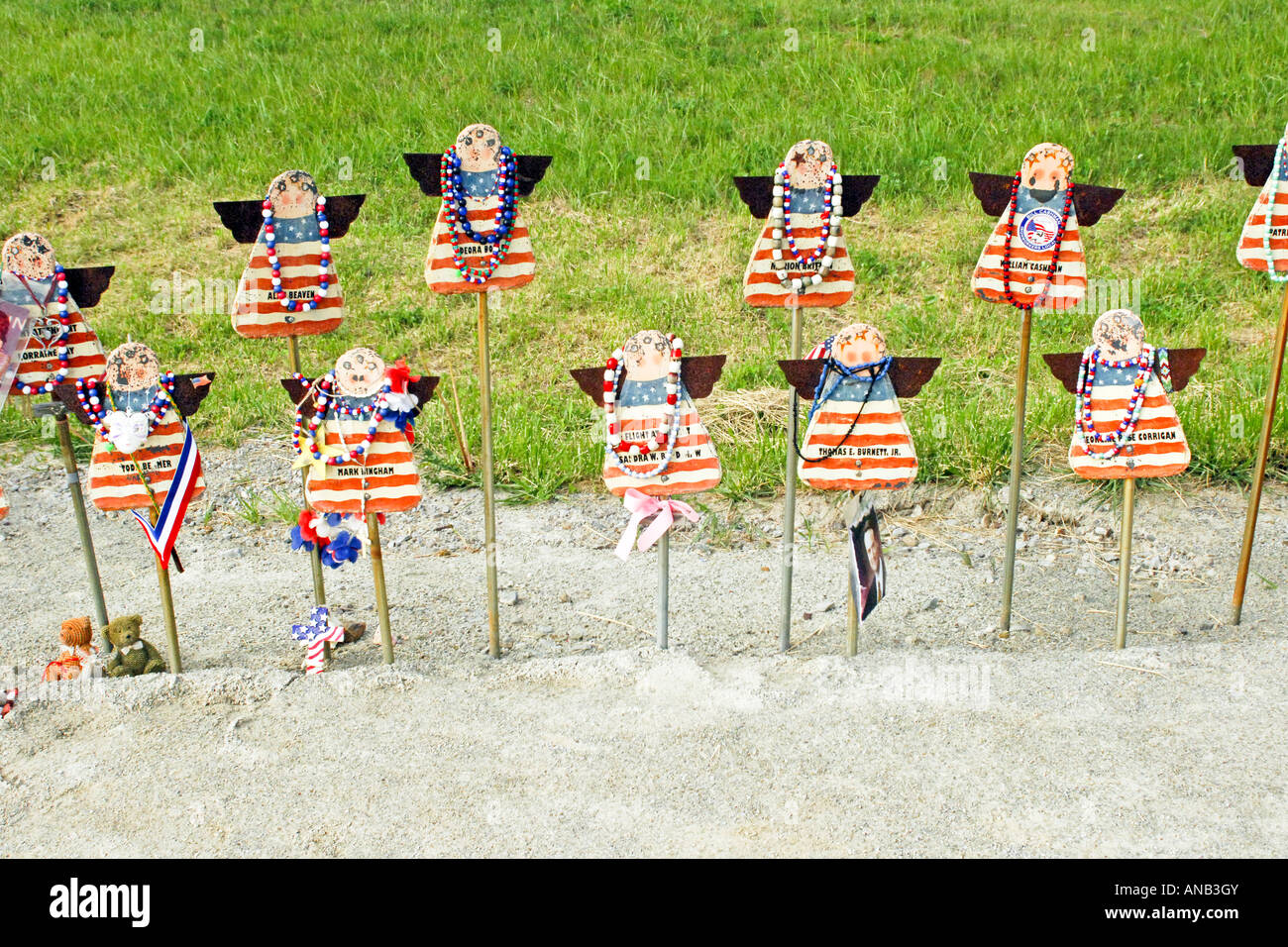 Il memoriale e il luogo di riposo di coloro che sono morti sul regno volo 93 su 11 Settembre 2001 a Shanksville PA Foto Stock