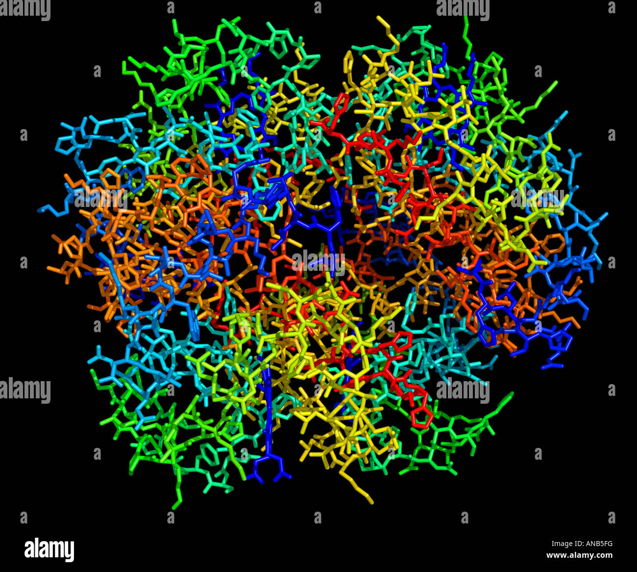 Molecola di emoglobina Foto Stock