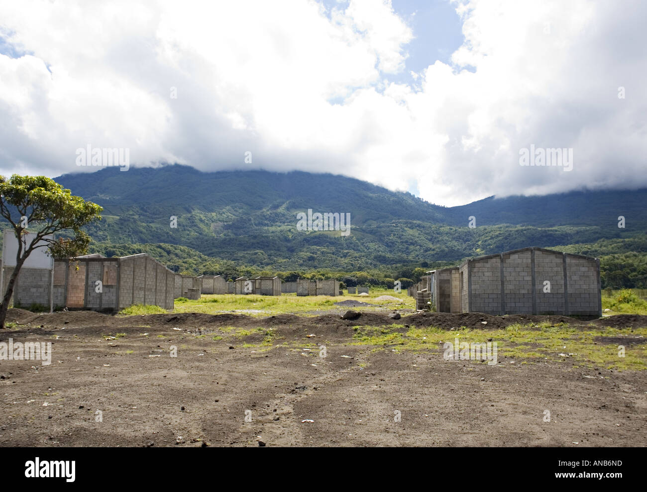 GUATEMALA TZANCHAJ Nuove case costruite dal governo guatemalteco Foto Stock