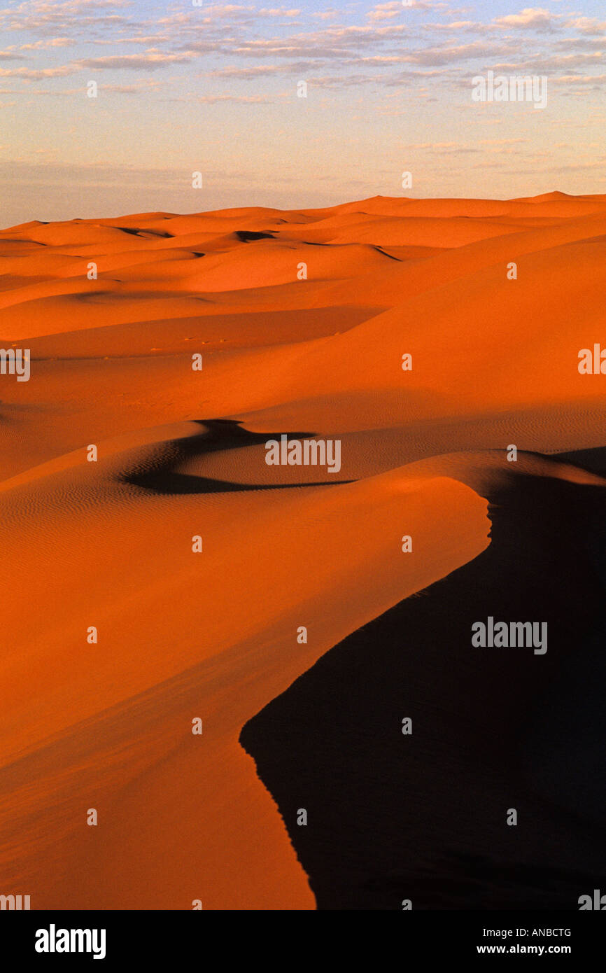 Vista panoramica delle dune di Erg Awbari Foto Stock