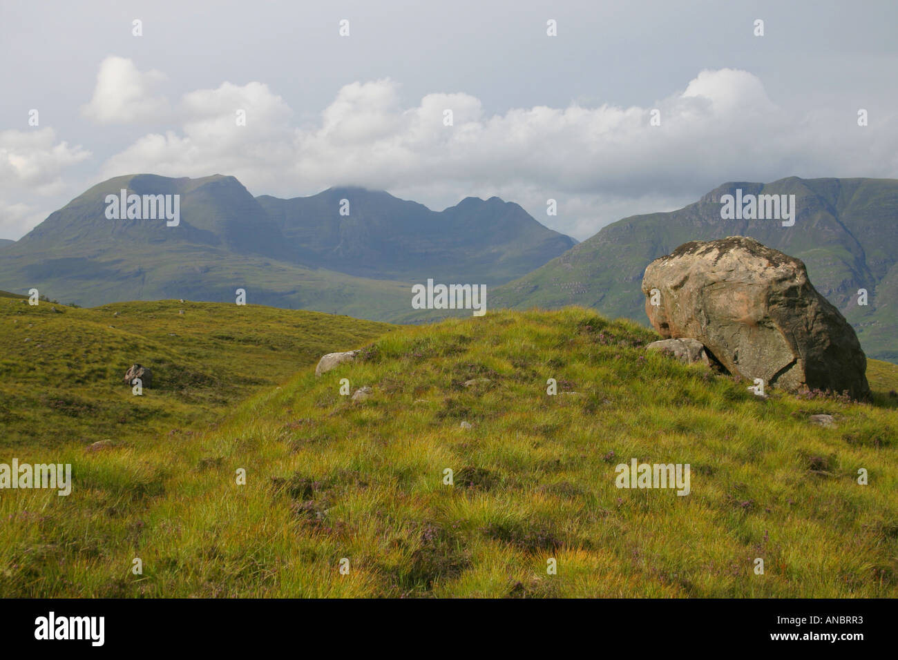 Ben Alligin dal Ben Damh Foto Stock