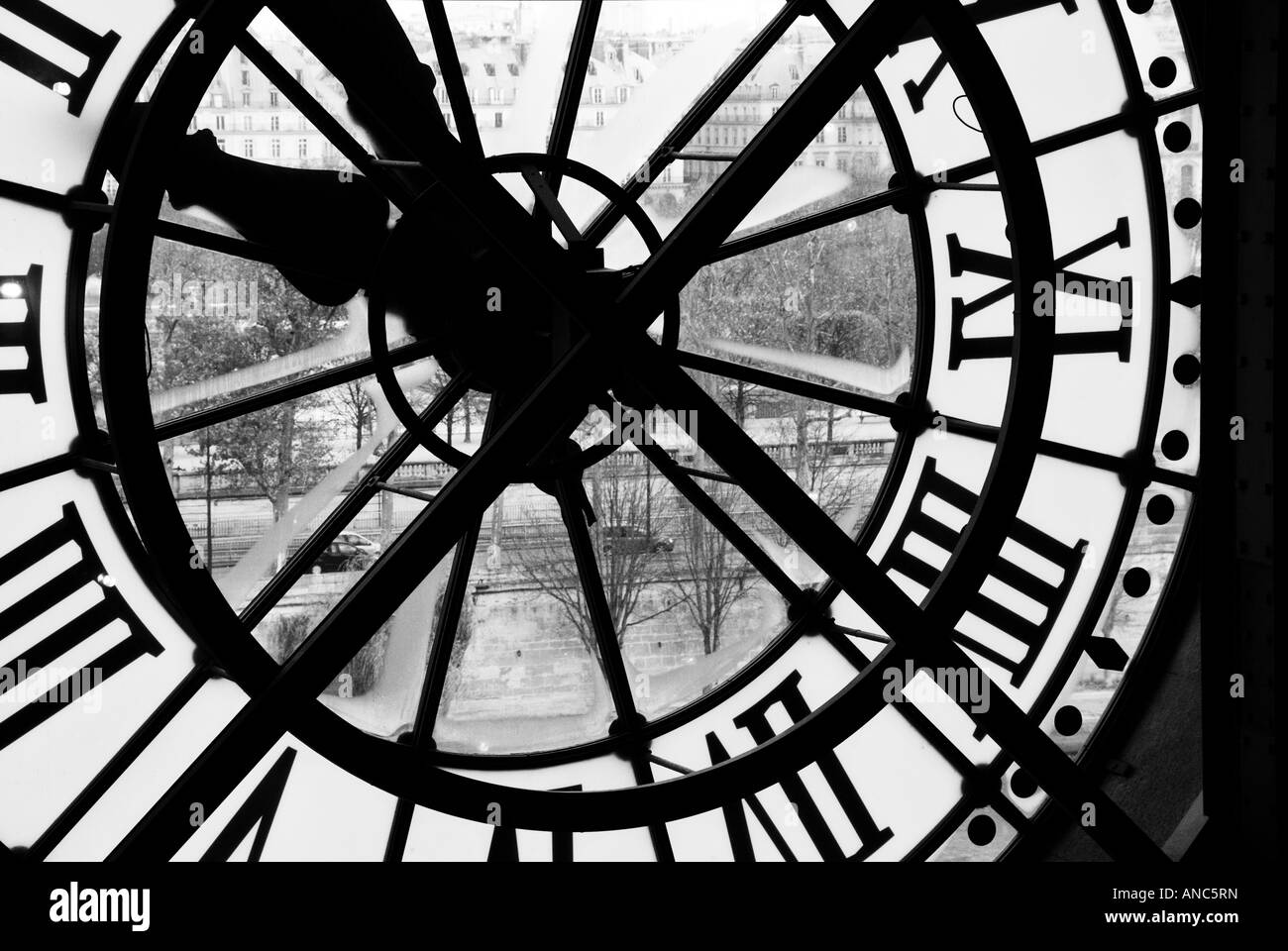 Orologio in Musee d'Orsay, Parigi Foto Stock