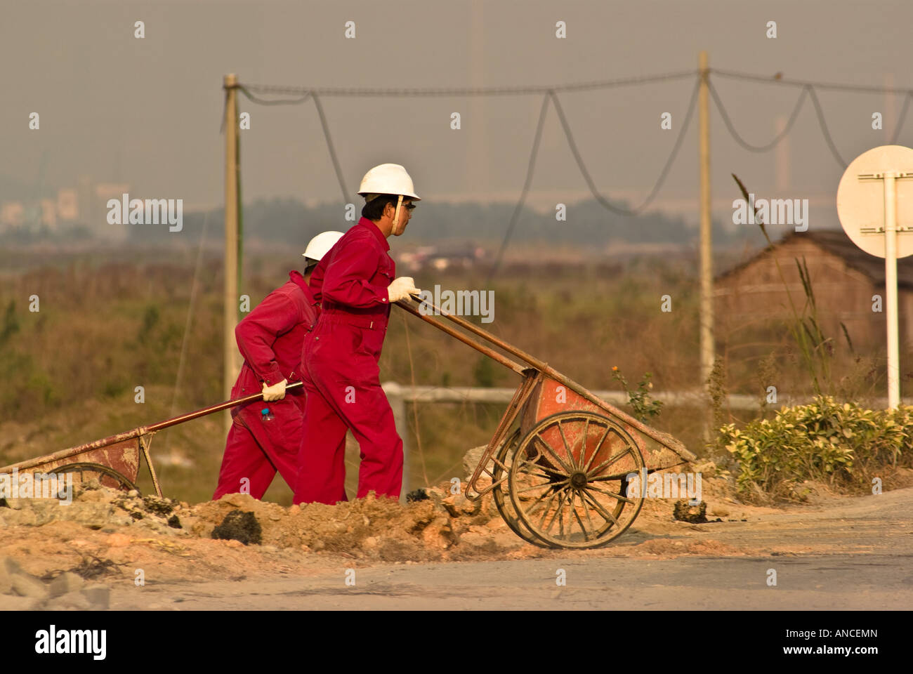 Lavoratore nel campo 1 Foto Stock