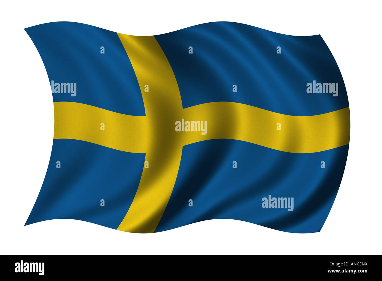 Bandiera della Svezia Foto Stock