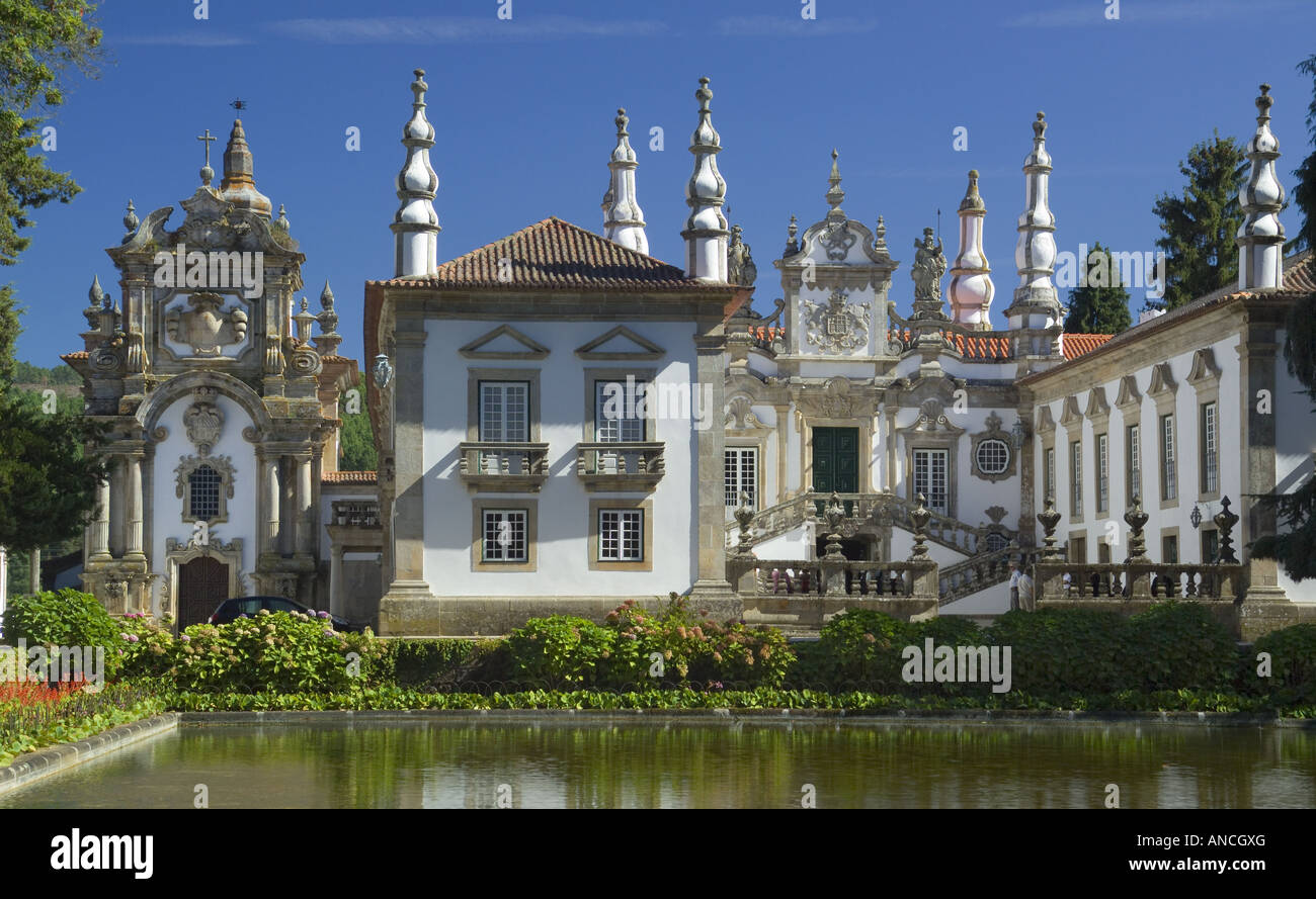 Il nord del Portogallo Tras os Montes district Palazzo Mateus esempio di architettura barocca Foto Stock