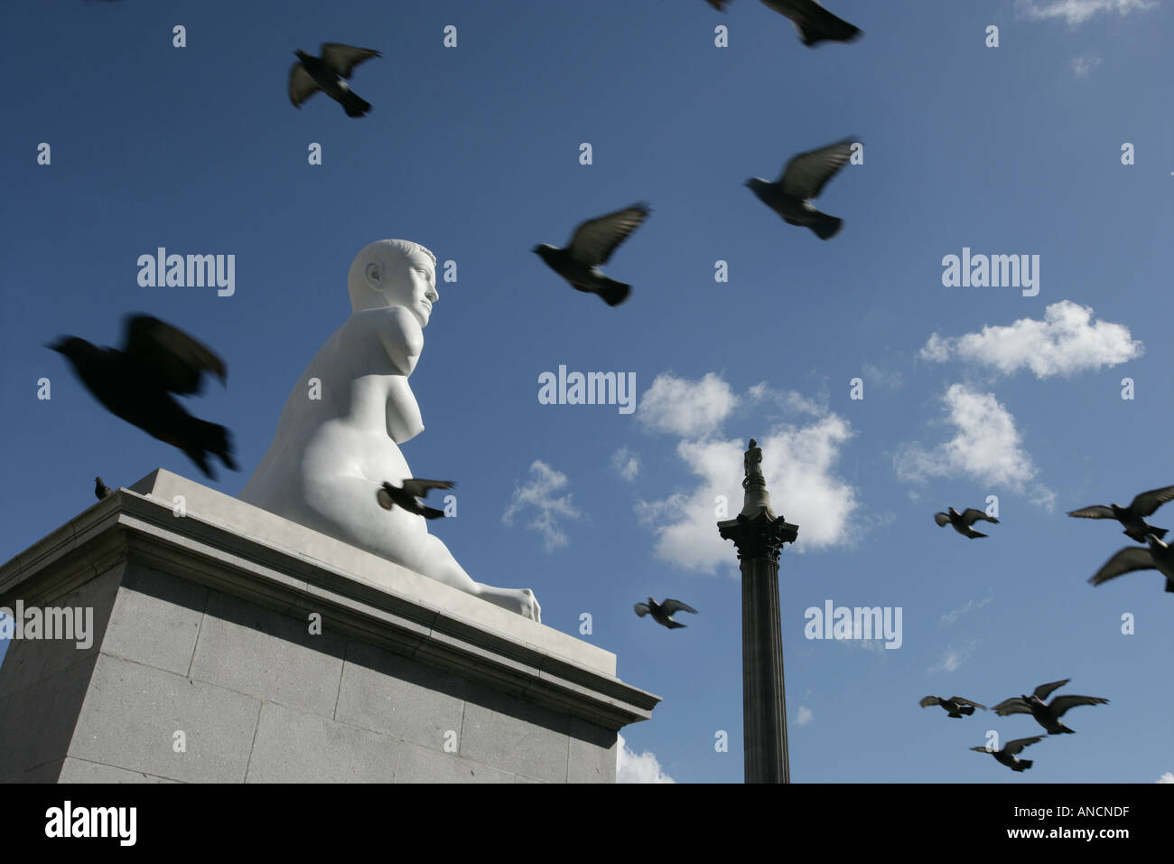 Alison riunitore statua Trafalger Square Londra Foto Stock