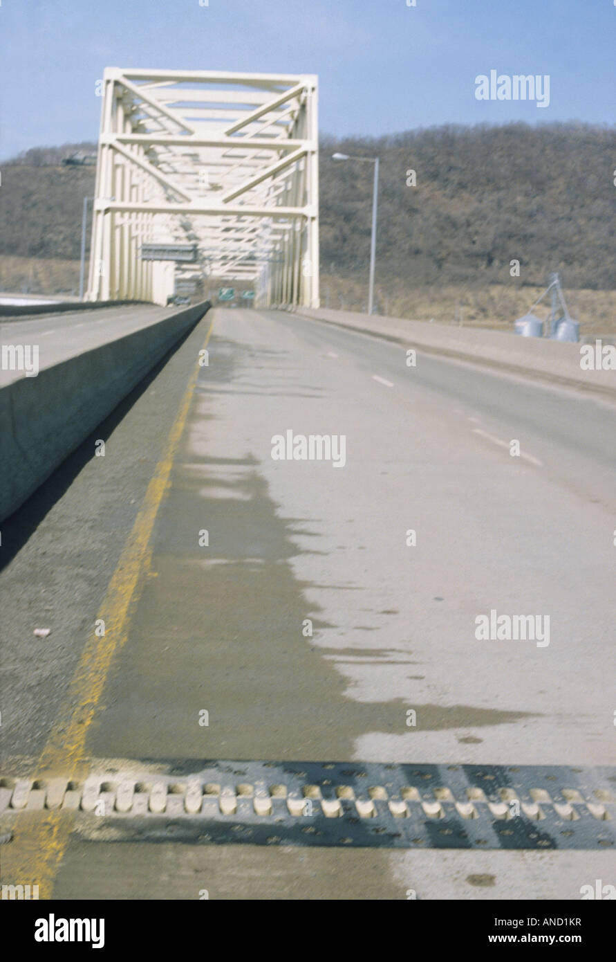 Giunto di dilatazione del ponte OHIO USA Foto Stock
