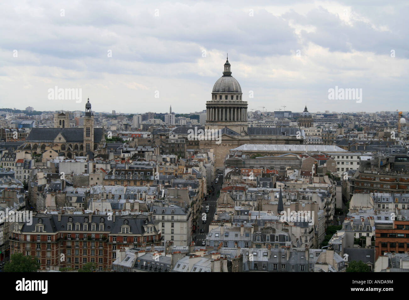 Il Quartier Latin (Quartiere Latino di Parigi con la mitica Pantheon, Foto Stock