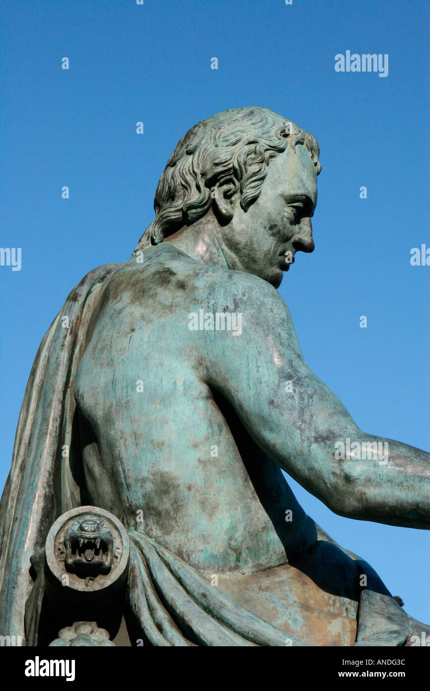 David Hume statua Edimburgo in Scozia Foto Stock