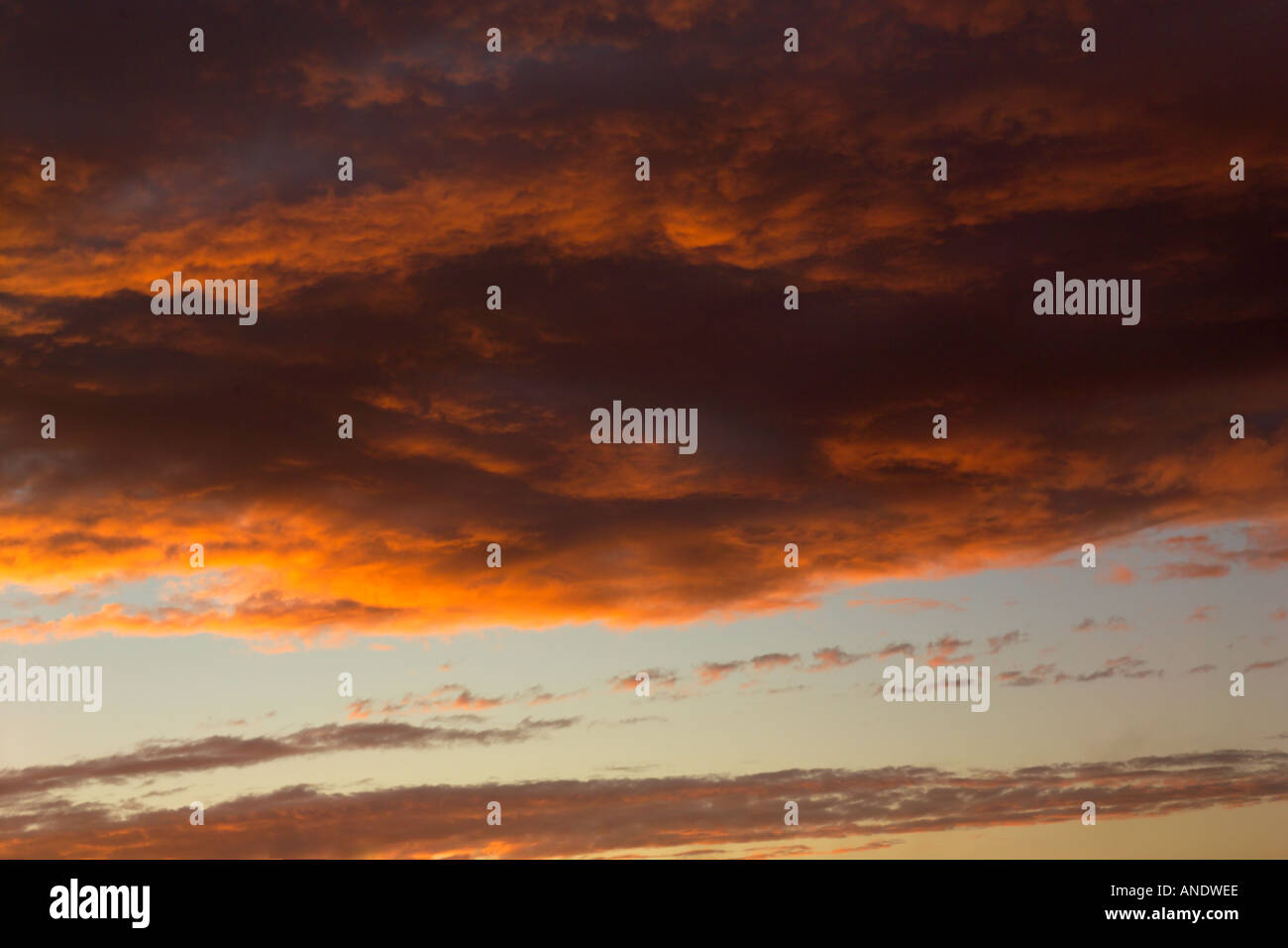 Generico Inglese Tramonto Foto Stock
